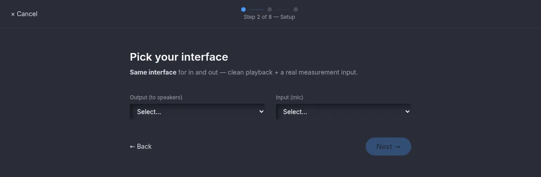 Pick your interface